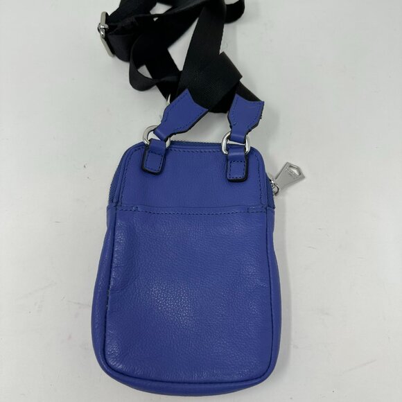 Aimee Kestenberg Leather Crossbody Bag Just Saying Lapis Blue - Picture 4 of 14